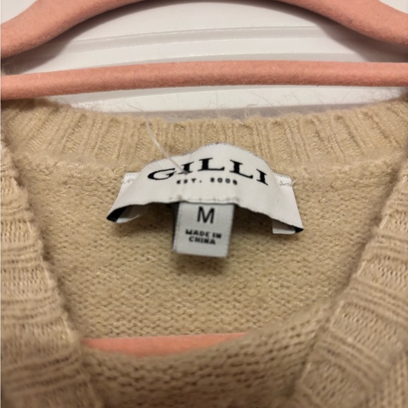 Gilli Beige Long Sleeve Dress - Picture 2 of 3